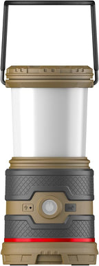 COAST EAL35R 1000 Lumen Voice-Controlled LED Emergency & Camping Area Lantern with Warm, Cool White, Day, Red & Red Flashing Mode, Power Bank Functionality - Desert