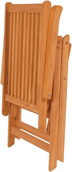 Reclining Patio Chairs with Cushions 8 pcs,Outdoor Folding Chair,Lounge Chair,Portable Camping Chair,Tanning Chairs for Outside,Garden Chair,for Outdoor Patio, Campsite, or Yard,Solid Teak Wood