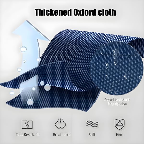 Portable Folding Camping Cot, Heavy Duty Sleeping Bed with Carrying Bag, 610D Oxford Cloth & Lightweight Aluminum Frame, 275lbs Load, Outdoor Cot for Adults, Travel, Hiking, Office (Navy blue, 4 Pack)