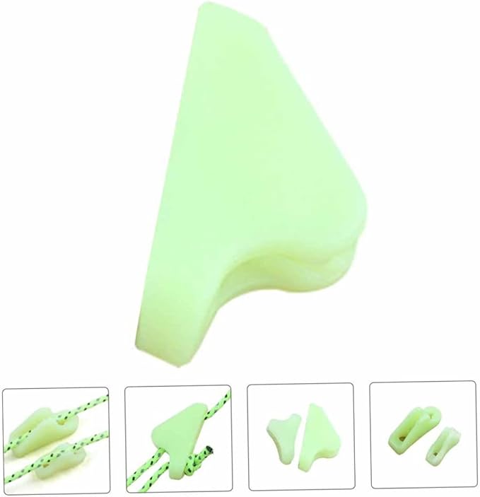 20pcs Fluorescent Tent Rope Buckle Camping Accessories for Glamping Hiking Backpacking
