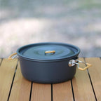 Camping Campfire Utensils, Outdoor Camping Portable Cooker Tableware Picnic Pot Cooking Backpacking Gear