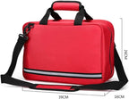 First Aid Kit Bag, Multifunctional Emergency Care Package Backpack, Post-production Visit Kit for Home, Workplace,Camping, Hiking(Red)