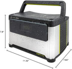 Goal Zero Yeti Portable Power Station, Yeti 500 + Boulder 100 Solar Generator, 499 Watt Hour LiFePO4 Battery, Water resistant & Dustproof Solar Generator For Outdoors, Camping, Tailgating, & Home