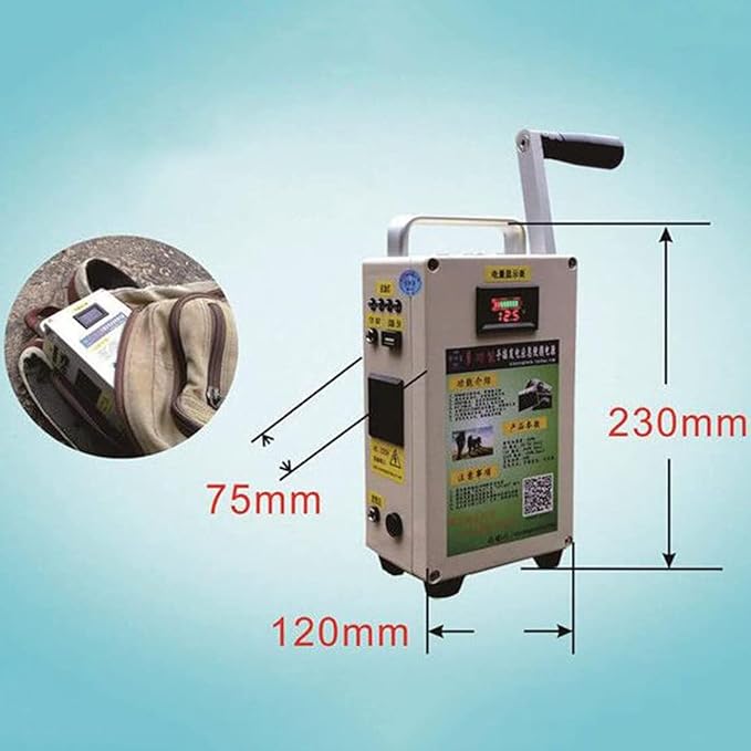 NYMFEA Manual Hand Crank Generator Portable Emergency Hand Power USB Charging Generator for Camping Outdoor Activities, Hand Crank DC Generator
