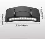 Mudder 2 Pcs Hat Light Clip 11 LED Cap Lights Clip on Hat Battery Powered Hat Brim Clip on Light Black Waterproof Ultra Bright Hat Flashlight Clip on Headlamp for Hats Hunting Camping Fishing Hiking
