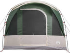 3-Person Green Waterproof Camping Tent with Tunnel Design, All-Season Outdoor Shelter for Backpacking and Hiking, Easy Setup Windproof Polyester Shelter with Mosquito