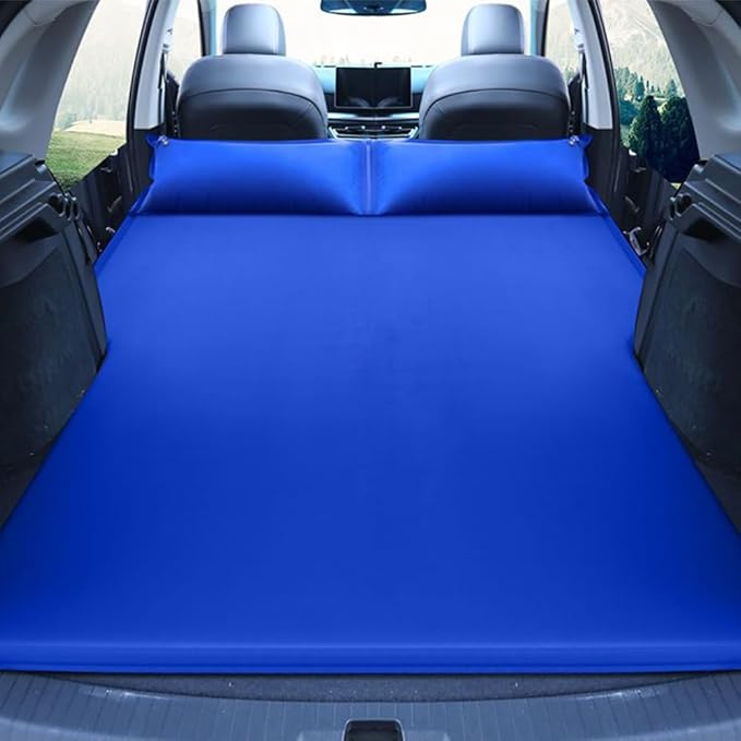Car Inflatable Air Mattress for Nissan Livna 2007-2024 Trunk Air Mattress Lightweight Comfortable Sleeping Air Bed Mattress Outdoor Camping Accessories,Blue