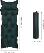 Ciieeo Self-Inflating Camping Sleeping Mat 185x60x2.5cm Military Green Portable Inflatable Sleeping Pad Lightweight Outdoor Camping Sleep Cushion for Hiking Backpacking