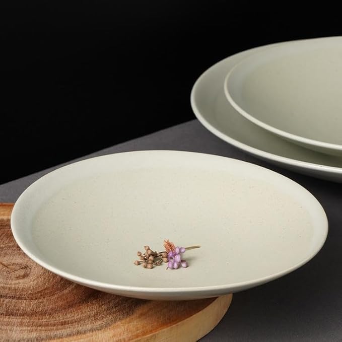 Camping Plates Ceramic Hat Bowls and Plates Ceramic Tableware Hotel Club Soup Plate Salad Plate Vegetable Plate Pasta Plate Decorative Plate(12inch)