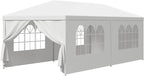 Smartxchoices 10' x 20' Outdoor White Waterproof Gazebo Canopy Tent with Removable Sidewalls Windows Heavy Duty Tent for Party Wedding Events Beach BBQ…