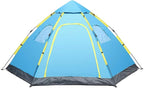 GeRRiT Outdoor Tent Double Doors Waterproof Tent 5-8 People Family Outdoor Instant Camping Tent Automatic Pop Up Tent Beach Canopy Beach Tent