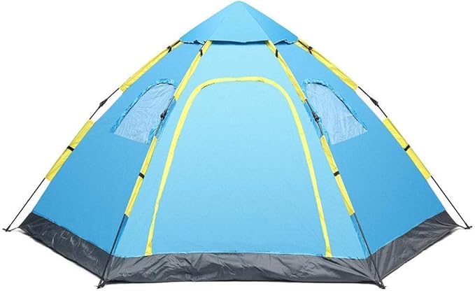 GeRRiT Outdoor Tent Double Doors Waterproof Tent 5-8 People Family Outdoor Instant Camping Tent Automatic Pop Up Tent Beach Canopy Beach Tent