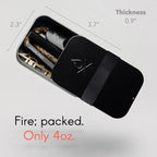 Überleben | FIREKIT Survival Fire Starter Kit – All-in-One Ferro Rod, Striker, Tinder Wick & Bellow - Waterproof Camping Essentials