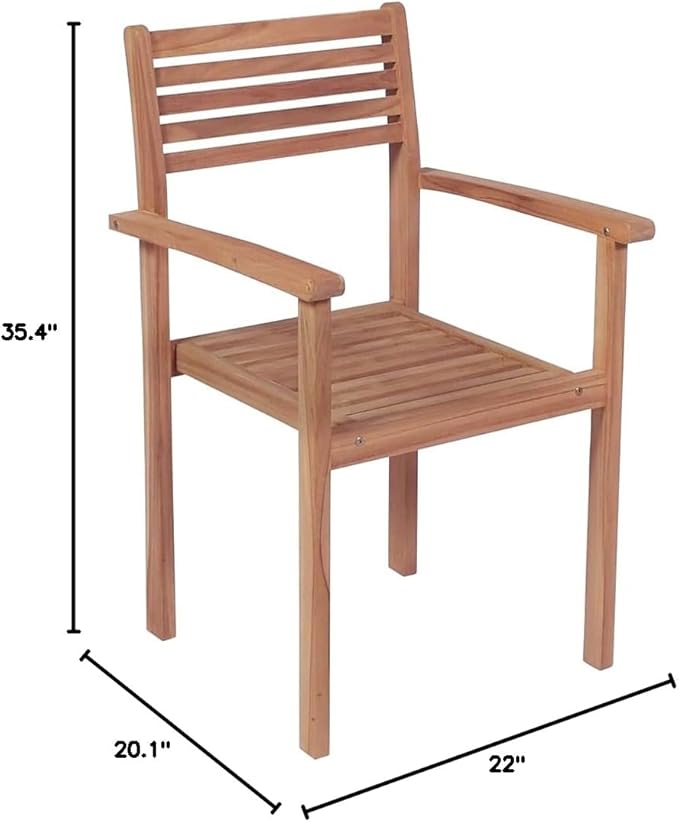 Patio Chairs,Rattan Chair,Bistro Chair,Patio Funiture,Coffee Chair,Camp Chair,Coffee Chair,Armchair,for Dining Room,Living Room,Study Room,Garden,4 pcs with Green Cushions Solid Teak Wood