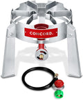 CONCORD Titan Burner. Stainless Steel Single Propane Burner. Great for Camping, Canning, Outdoor Cooking, Home Brewing, and More