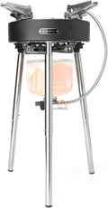 Fire-Maple Saturn X Camping Stove - High-Power Outdoor Cooking Stove with Dual Preheating Tubes, Wind-Resistant, Adjustable Height and Foldable Supports for Camping