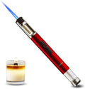 HONEST Torch Lighters Butane Lighters Refillable Single Jet Flame for Candle Grill BBQ Camping (Red)
