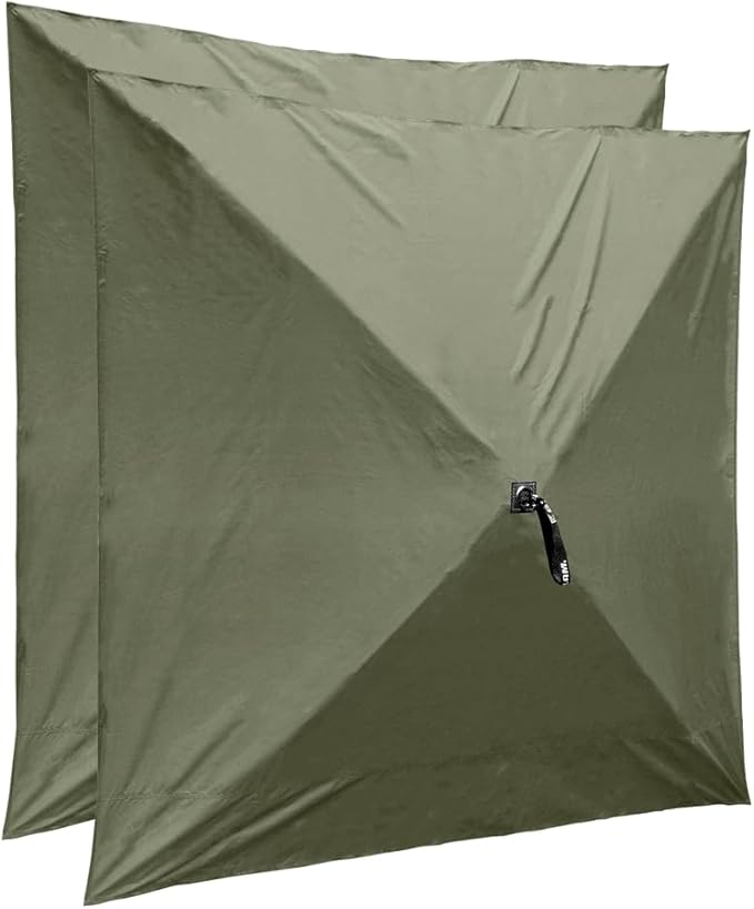 Clam Quick-Set Wind & Sun Panels – 2-Pack Green Accessory for Screen Shelter – Durable Sidewalls for Shade, Wind & Privacy – Easy Setup with Carry Bag – Tent Not Included