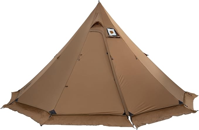OneTigris Northgaze 2.0 Hot Tent with Stove Jack - 2-Person Ultralight Tent, 4.8lbs with 2 Doors, Waterproof & Wind-Resistant for 4-Season Camping, Backpacking, and Hunting