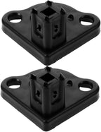 HEALLILY Rv Awning Bottom Bracket Tent Support Accessories 2.67X2.67X1.57In Waterproof Outdoor Awning Clamp Base Compatible with Most Awnings for Camping and Travel