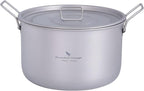 Boundless Voyage Camping Cookware Lightweight Cooking Pot Set Titanium Pot Portable for Outdoor Cooking Traveling Hiking Trekking Backpacking, 1-5 Person