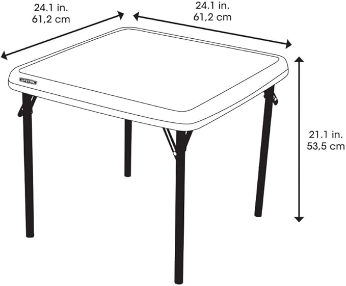 LIFETIME 80425 Kids Folding Table, Almond, 24"