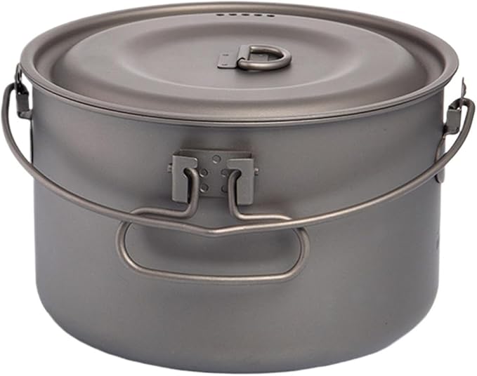 Compatible for Widesea Titanium Camping Tableware Cookware Set, Outdoor Cooking Pot Picnic Kitchen Hiking Trekking(2900ml)