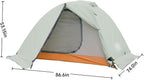 Waterproof Backpacking Tent 2/3 Person, Double-Layer Warm Rainstorm-Proof Outdoor Tent, Lightweight and Suitable for Hiking, Mountain Climbing and Camping in The Wild