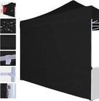COOSHADE Instant Canopy SunWall 10x10 Canopy SideWall for Pop up Canopy Tent, 1 Pack Sidewall Only, Black