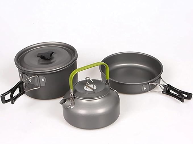 Quality Camping Cookware Outdoor Cookware Set Camping Tableware Cooking Set Travel Tableware Cutlery Utensils Hiking Picnic Set