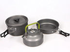 Quality Camping Cookware Outdoor Cookware Set Camping Tableware Cooking Set Travel Tableware Cutlery Utensils Hiking Picnic Set