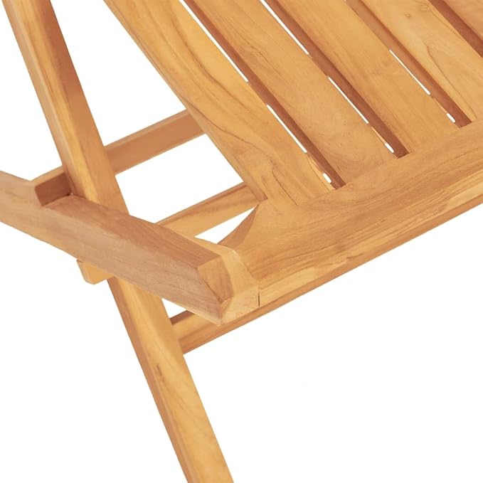 Folding Patio Chairs 2 pcs,Outdoor Chairs,Club Chairs,Decorative Chair,Camping Chair,Camping Chair,Reception Chair,Bistro Chair,for Patio,Balcony,Party,18.5"x18.5"x35" Solid Wood Teak