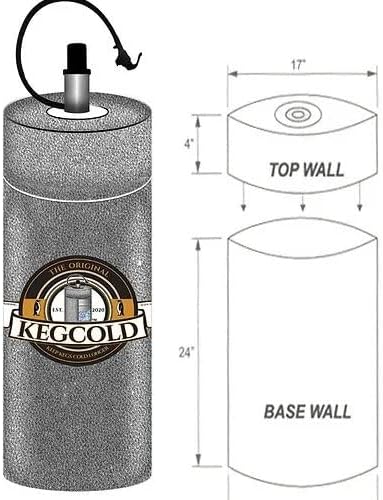 Portable Keg Cooler - Foldable, Reusable, Lightweight, Insulated, and Easy Setup