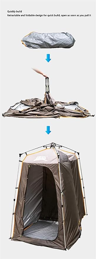 Camping Tent,Shower Tent, Large Double Room Large Space Indoor Outdoor Bathing and Changing Tent Photography Shower Changing Household Mobile Toilet Changing Room