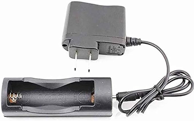 Pocketman 3.7-4.2V Li-ion AC Charger Cable Cord Car Charger Adapter for Rechargeable Flashlight Headlamp Headlight Torch