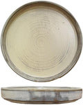 Camping Plates Ceramic Tableware Large Soup Bowl Noodle Bowl Salad Bowl Steak Plate Dessert Plate Deep Plate Home Large Decorative Plate(1PC)
