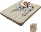 Naturehike California King Air Mattress with Built-in Pump for Home, Camping & Guests (Brown, California King)