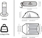 Naturehike Cloud Up 3 Person Backpacking Tent with Footprint - 3 Season Free Standing Lightweight 3 Person Camping Tent | with Footprint, Free Standing, Dome, Camping, Hiking, Waterproof