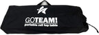 GoTEAM! Portable Heavy Duty Aluminum Roll-Top Table, Camping/Tailgating/Beach Instant Table with Carry Bag (Large)