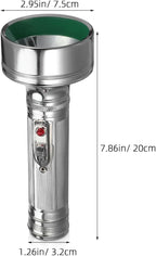 Angoily Flashlight, Vintage Flashlight LED Camping Gear Lantern Battery, 50 Lumens, Treasure Old Retro Handheld Night Searchlight, Water-Resistant and Hiking Worklight, Modern Farmhouse Decor