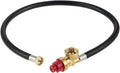 Aupoko Dual Fuel Camp Stove Replacement Hose, Portable Propane Stove Replacement 27.5 Inch Hose Convert to 1LB Disposal Bottle, M16 x 1.5 Propane Regulator Hose for Portable Stove