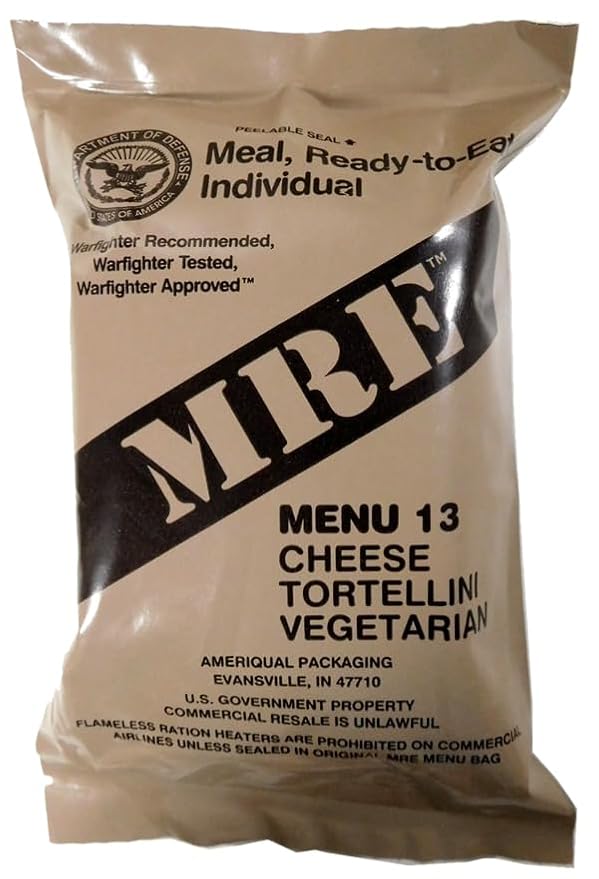 Ammo Can Man MRE (Meals-Ready-To-Eat) Case - Genuine Military Surplus MRE Case | 2026 Inspection Date (A and B Case Combo - Menus 1-24)