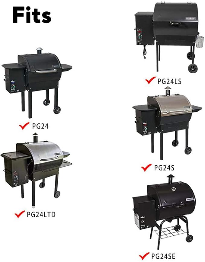 Grill Cover for Camp Chef Smoker, for Camp Chef Pellet Grill Full Cover for 24 Woodwind Pro 24 DLX 24", SmokePro DLX PG24 PG24LS PG24S PG24SE PG24LTD PG24XT 600D Waterproof Anti-UV BBQ Cover