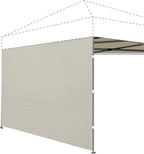 Joramoy Instant Canopy Sunwall 10×10 for Pop Up Canopy, Waterproof, UV Protection Canopy Sidewall, 1 Pack Straight Leg Canopy Side Panels Only（10×10, Beige)