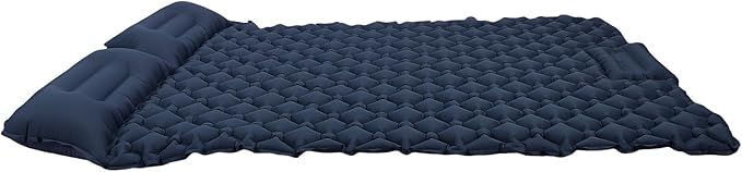 Camping Sleeping Pad, Ultra Light 1230g Self Inflating Sleeping Mat with Built in Foot Pump Double Pad for Camping Backpacking Hiking Traveling Tent (Blue)
