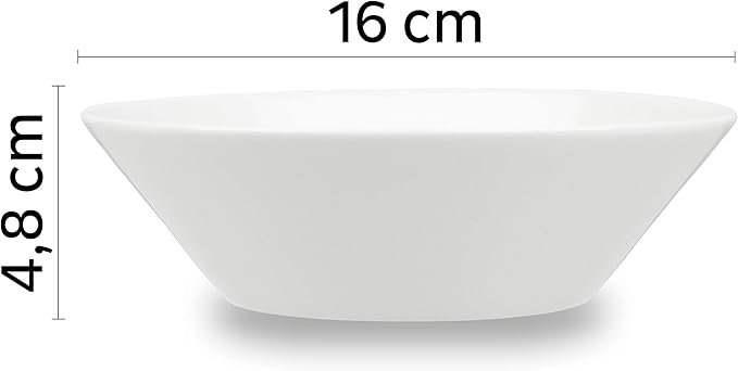 silwy® Non-Slip Magnetic Porcelain Bowls (Set of 2) - Ideal for Camping, Caravaning, and Boating - Stackable Without Rattling