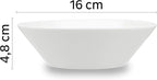 silwy® Non-Slip Magnetic Porcelain Bowls (Set of 2) - Ideal for Camping, Caravaning, and Boating - Stackable Without Rattling