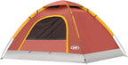 unp 6 Person 4 Season Dome Tent, Easy to Set Up for Camping & Hiking, Lightweight & Portable, Green