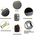 Outdoor Camping Hiking Cookware Tableware Picnic Pot Fork Spoon Table Knife Fork Stove Kit Camping Picnic Tools