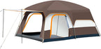 Luxury Tent Room for Camping 4-12 Person Waterproof Large Family Tent with 2 Bedroom and 1 Living Room Design